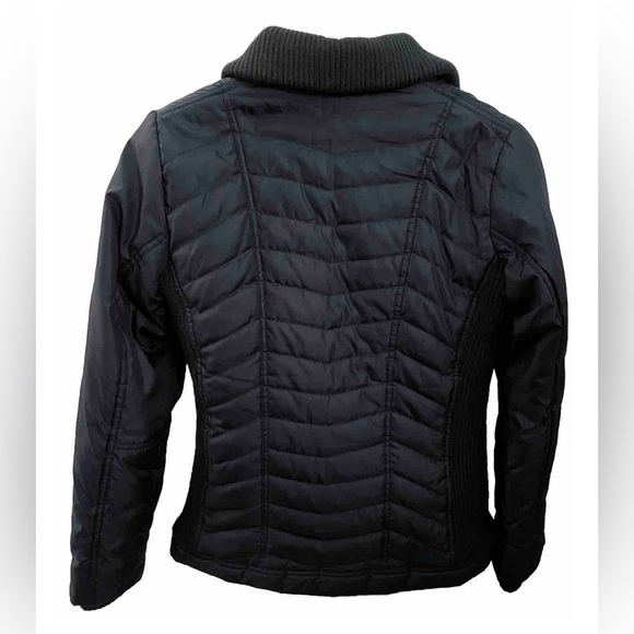 Volcom Women’s Quilted Jacket Sherpa Fleece Lined Black Medium M - Picture 2 of 12